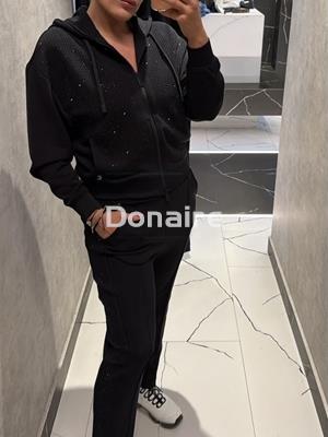 Pantalon jogger neopreno y strass Lola Casademunt - Imagen 1