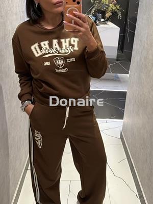 Pantalón jogger pata ancha marrón Phard - Imagen 2