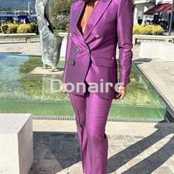 Pantalón Maite efecto glitter fucsia - Imagen 2