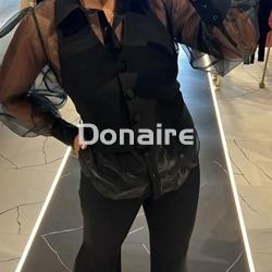 Pantalón negro campana Sahoco - Imagen 1