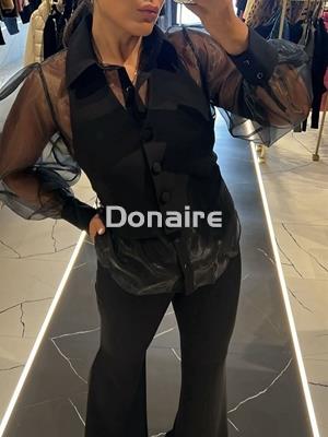 Pantalón negro campana Sahoco - Imagen 1