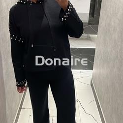 Pantalón negro de punto BSB - Imagen 1