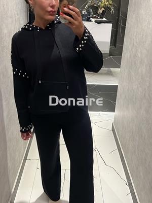 Pantalón negro de punto BSB - Imagen 1