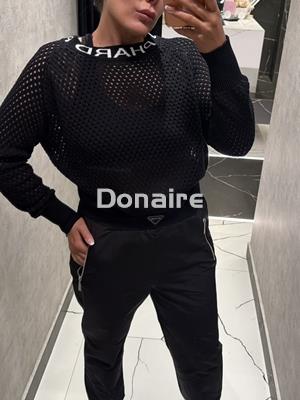 Pantalón negro tejido técnico Phard - Imagen 1