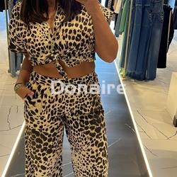 Pantalón palazzo animal print Dixie - Imagen 1
