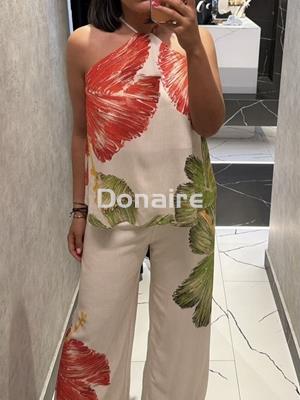 Pantalón palazzo Hibiscus Lez a Lez - Imagen 1