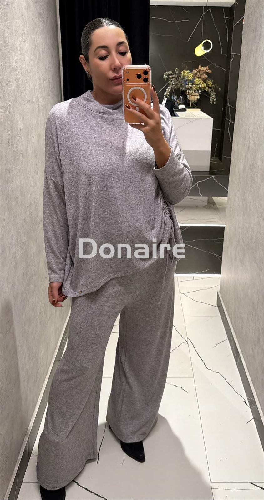 Pantalón punto gris fluído Lolita - Imagen 2