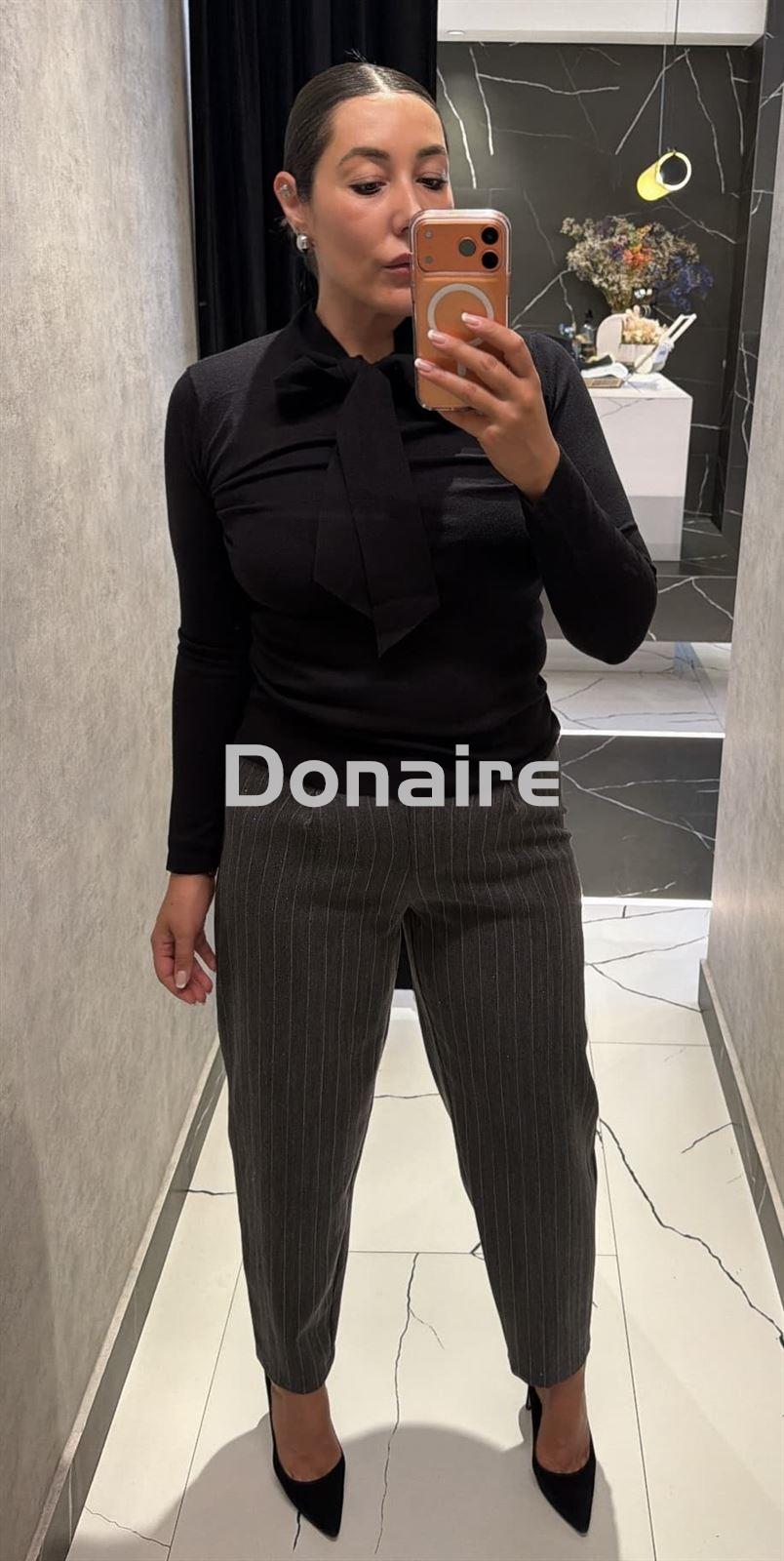 Pantalón raya diplomática y strass Koralline - Imagen 1