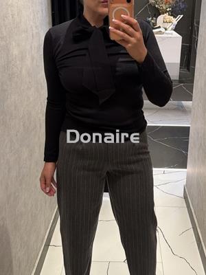 Pantalón raya diplomática y strass Koralline - Imagen 1