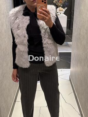 Pantalón raya diplomática y strass Koralline - Imagen 2