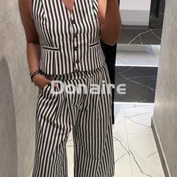 Pantalón rayas estilo culotte Lola Casademunt - Imagen 1