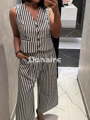 Pantalón rayas estilo culotte Lola Casademunt - Imagen 1