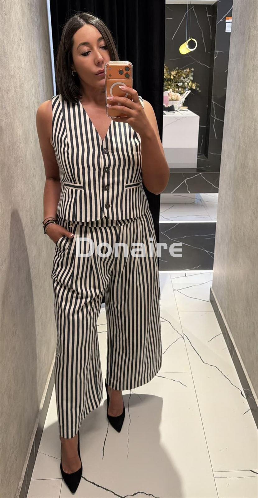 Pantalón rayas estilo culotte Lola Casademunt - Imagen 2