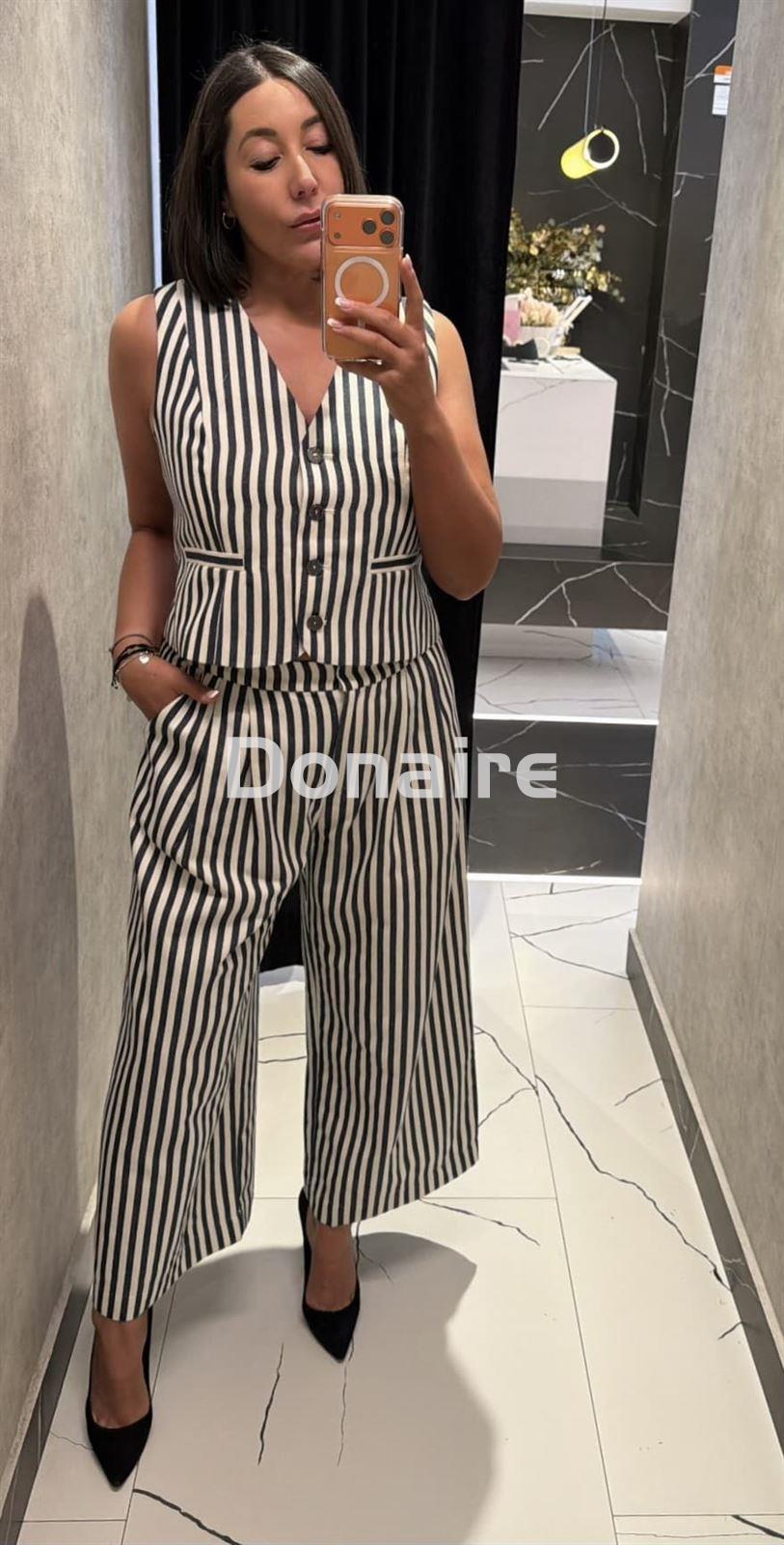 Pantalón rayas estilo culotte Lola Casademunt - Imagen 3