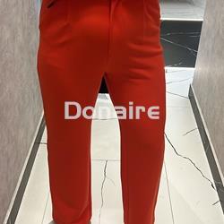 Pantalón rojo coral vestir Koralline - Imagen 2