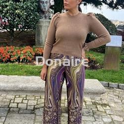 Pantalón satén Dixie con cinturón - Imagen 1