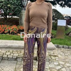 Pantalón satén Dixie con cinturón - Imagen 2