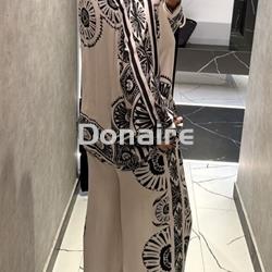 Pantalón satèn estampado bicolor NKN - Imagen 2