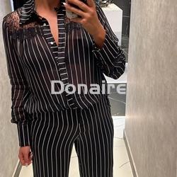 Pantalón satén raya diplomática Open - Imagen 2