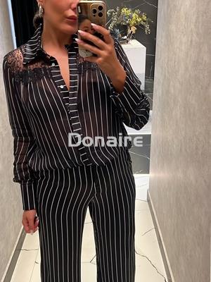 Pantalón satén raya diplomática Open - Imagen 2