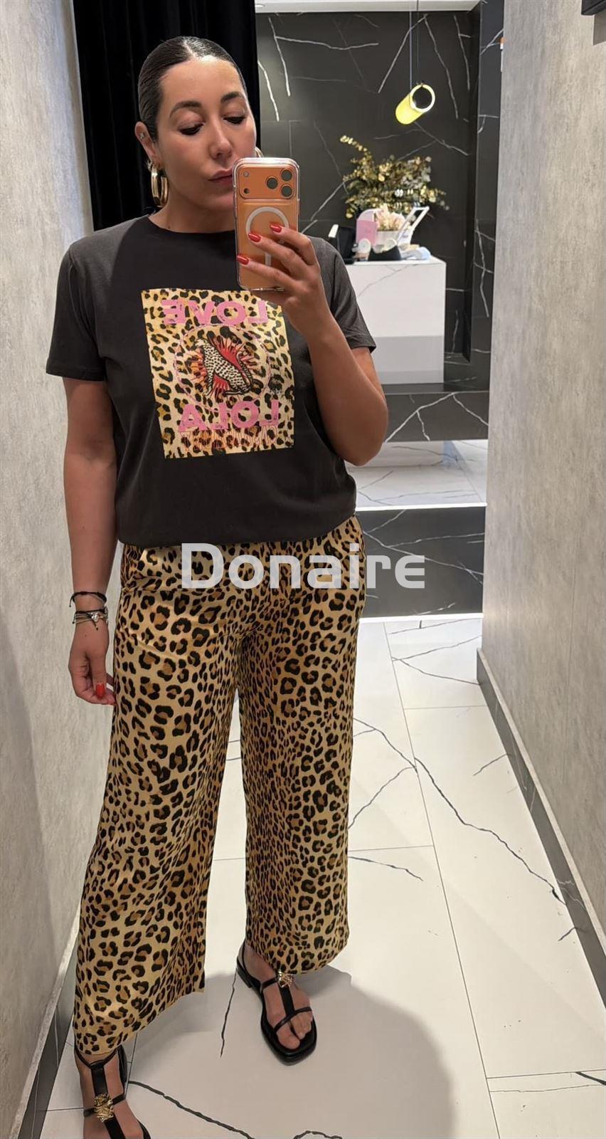 Pantalón satinado animal print Lola Casademunt - Imagen 3