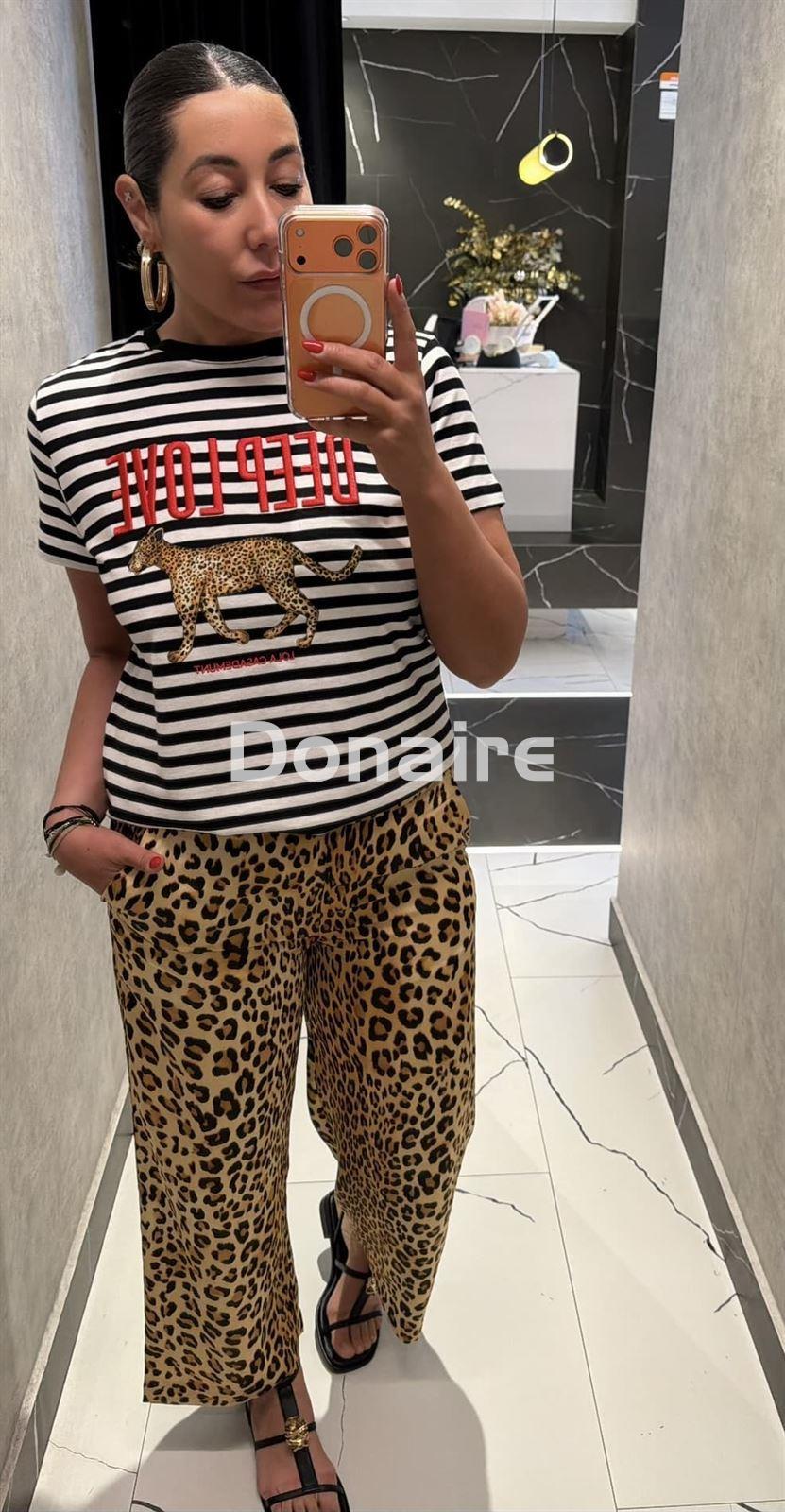 Pantalón satinado animal print Lola Casademunt - Imagen 4