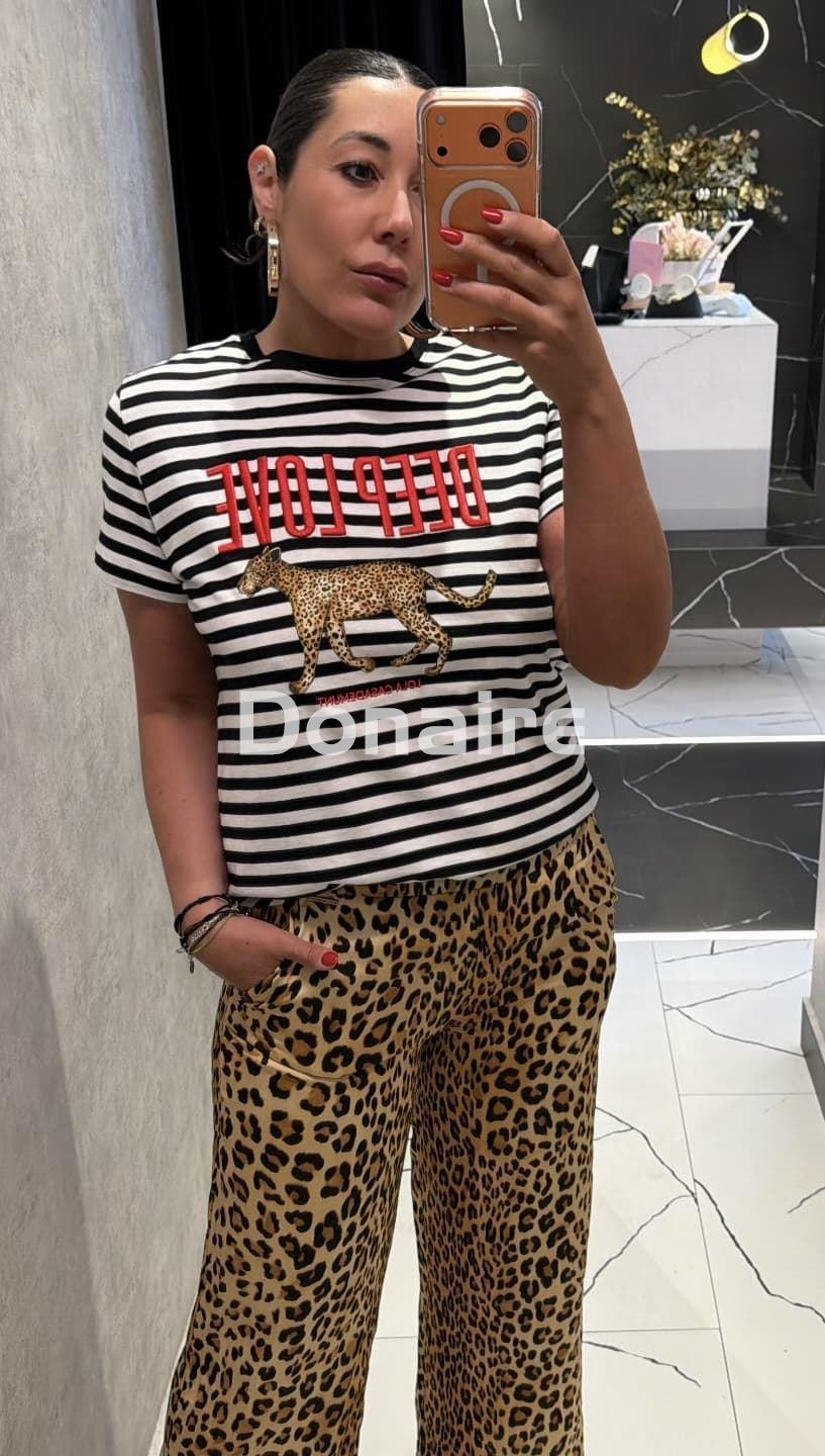 Pantalón satinado animal print Lola Casademunt - Imagen 5