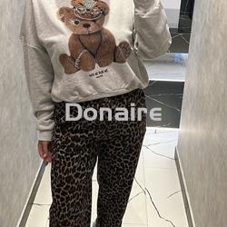 Pantalón vaquero animal print Dixie - Imagen 1