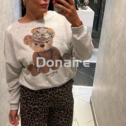 Pantalón vaquero animal print Dixie - Imagen 2