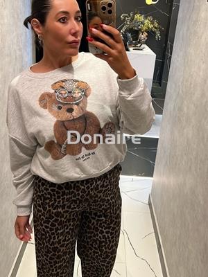 Pantalón vaquero animal print Dixie - Imagen 2