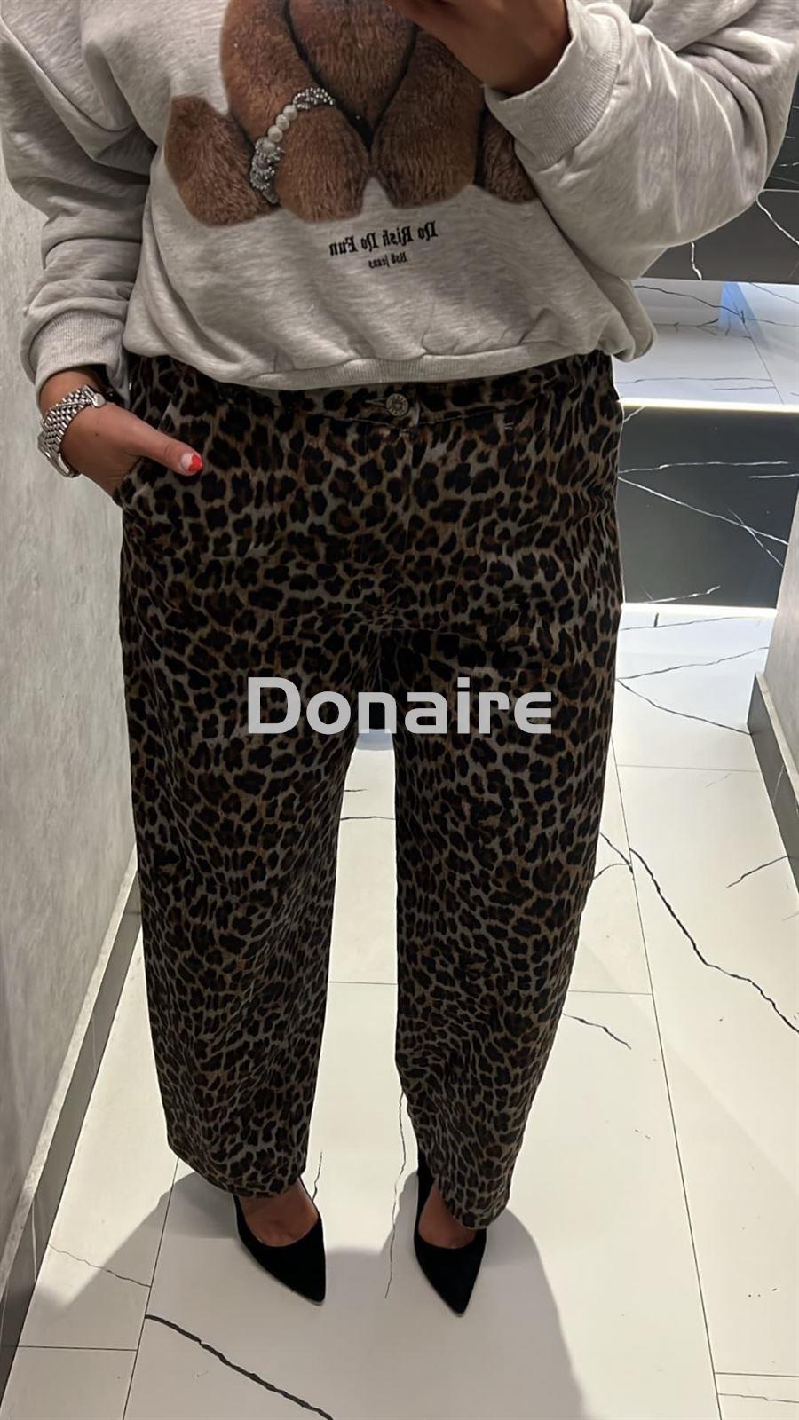 Pantalón vaquero animal print Dixie - Imagen 3