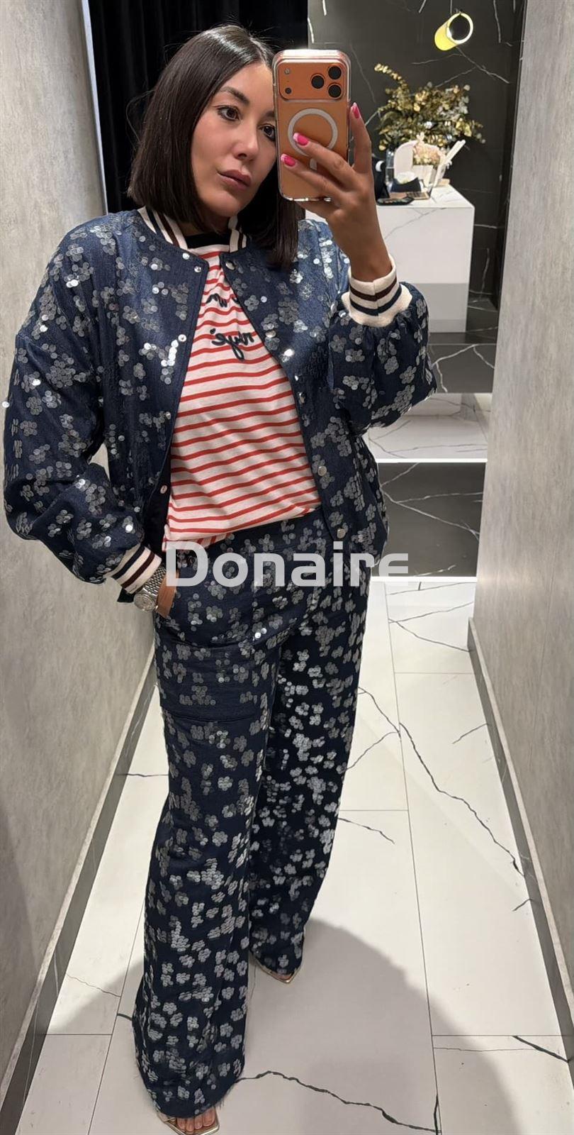 Pantalón vaquero con lentejuelas Dixie - Imagen 2