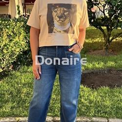 Pantalón vaquero crop BSB - Imagen 1