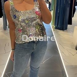 Pantalón vaquero flare bajo deshilado Phard - Imagen 1