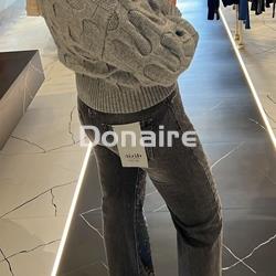 Pantalón vaquero gris y strass Dixie - Imagen 2