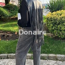 Pantalón vaquero negro desgastado crop Lez a Lez - Imagen 2
