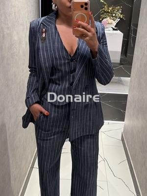 Pantalón vaquero palazzo raya diplomática PHARD - Imagen 2