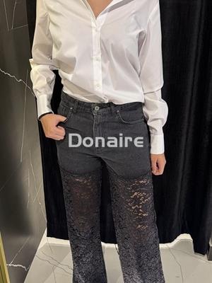 Pantalón vaquero y encaje Dixie - Imagen 1