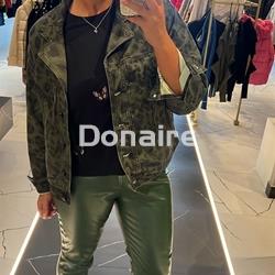 Pantalón verde efecto piel Lez a lez - Imagen 2