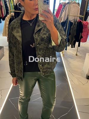 Pantalón verde efecto piel Lez a lez - Imagen 2