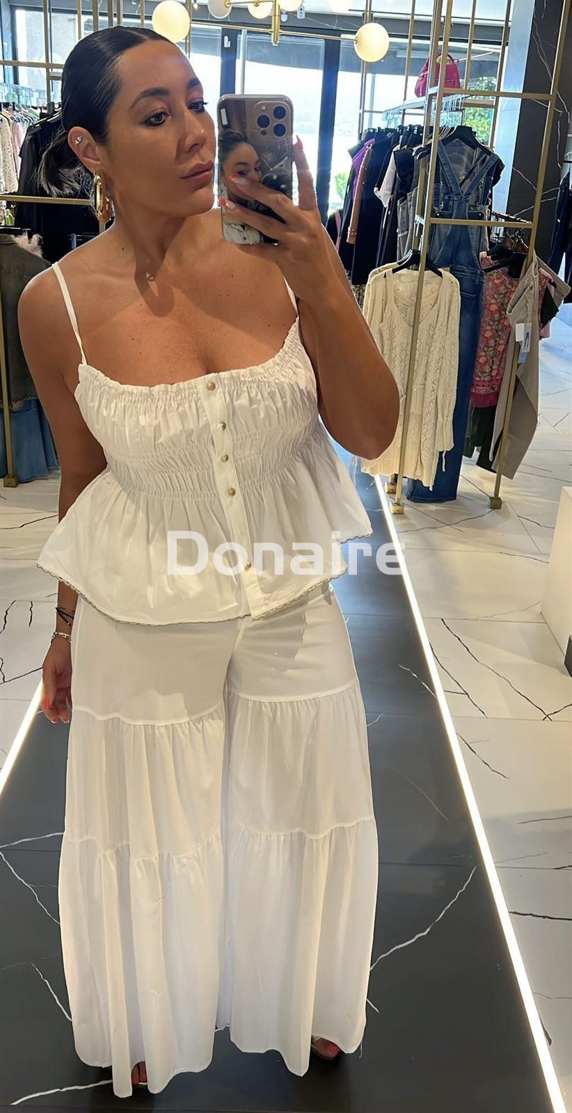 Pantalón volantes efecto falda larga NKN - Imagen 1