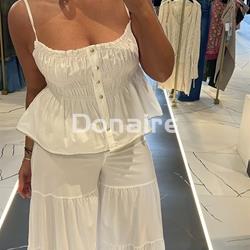 Pantalón volantes efecto falda larga NKN - Imagen 1