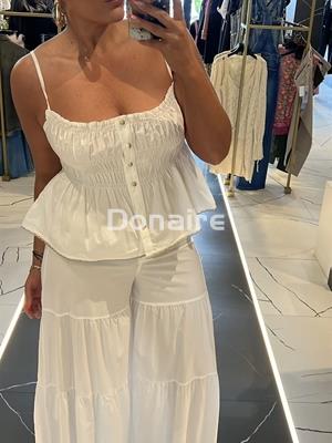 Pantalón volantes efecto falda larga NKN - Imagen 1