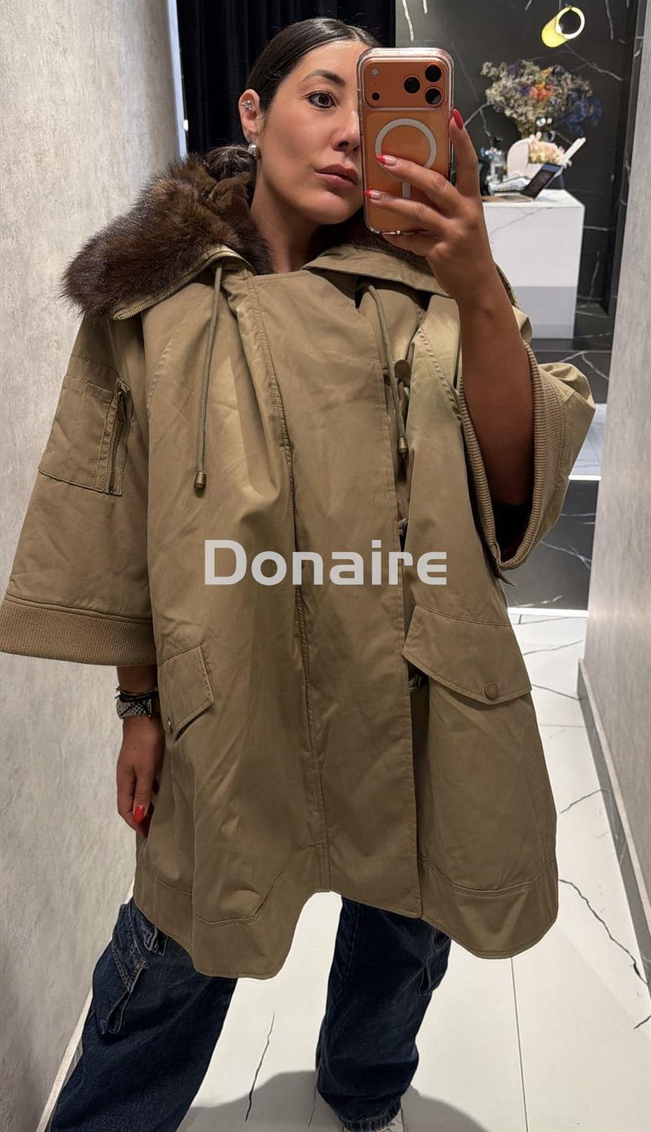 Parka tipo capa pelo interir Dixie - Imagen 1