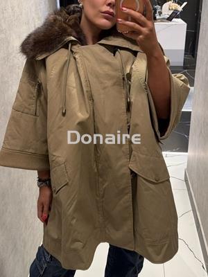 Parka tipo capa pelo interir Dixie - Imagen 1