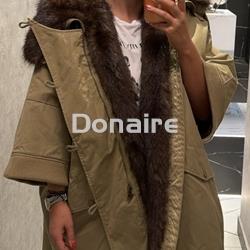 Parka tipo capa pelo interir Dixie - Imagen 2