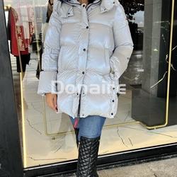 Plumífero HELESIA silver blue fox efecto tornasolado Dichi - Imagen 2