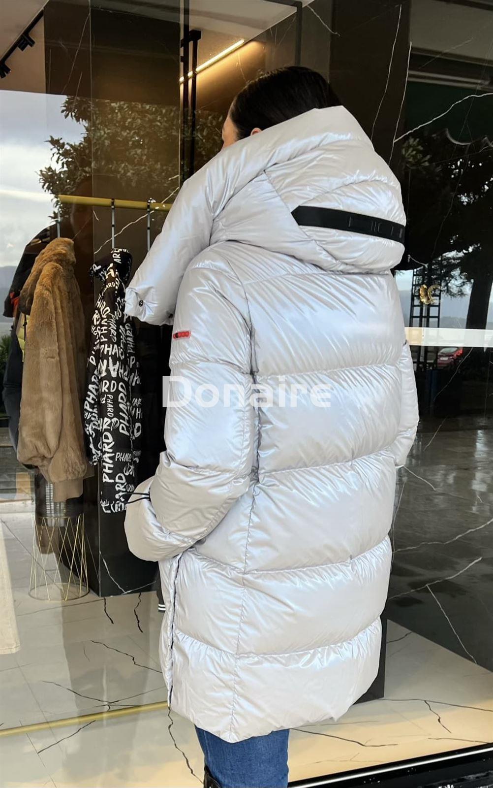 Plumífero HELESIA silver blue fox efecto tornasolado Dichi - Imagen 3