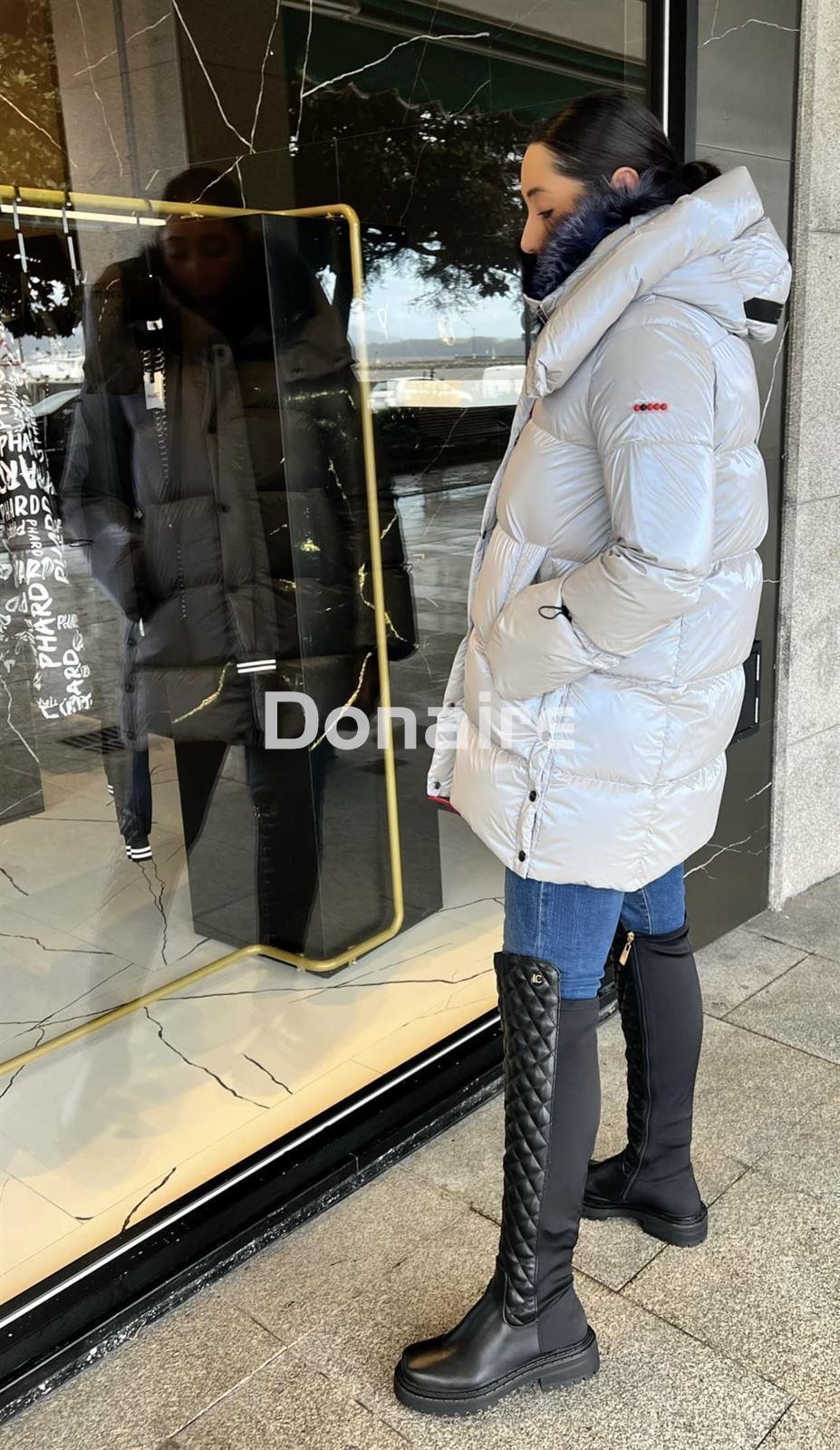 Plumífero HELESIA silver blue fox efecto tornasolado Dichi - Imagen 5