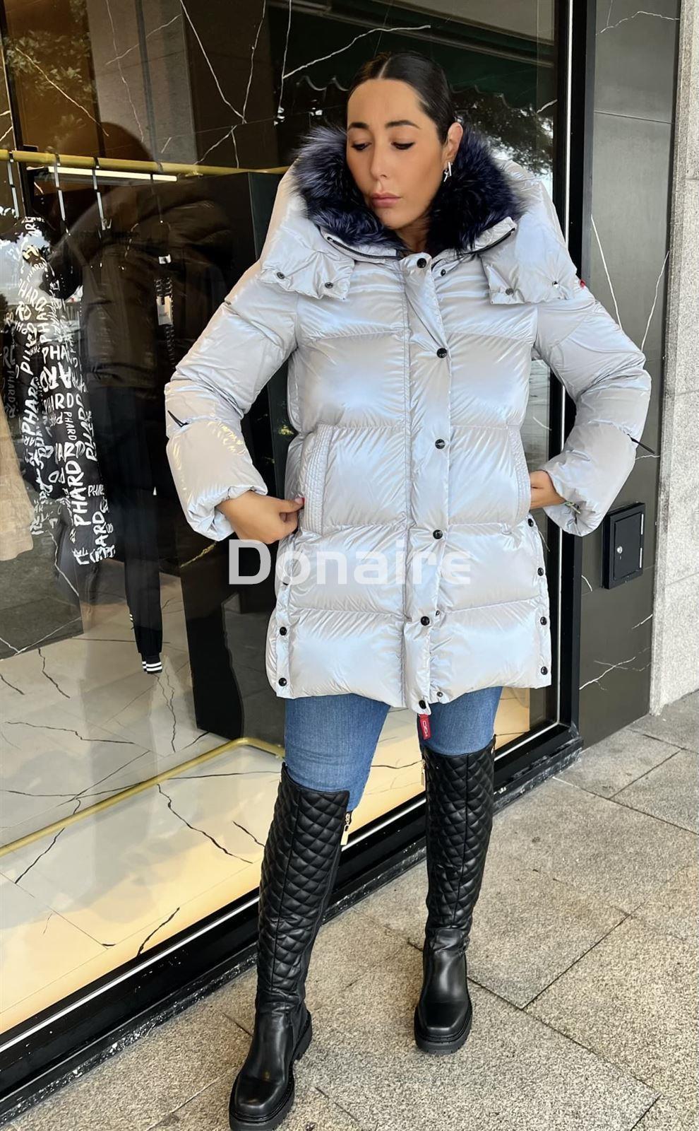 Plumífero HELESIA silver blue fox efecto tornasolado Dichi - Imagen 6